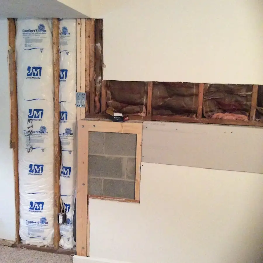 Wall insulation replacement during Contents Cleaning & Restoration in Boulder Hill